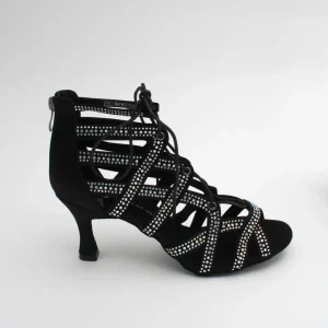 Demeter black - dansesko med stener