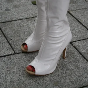 Nemesis white - heels dansesko