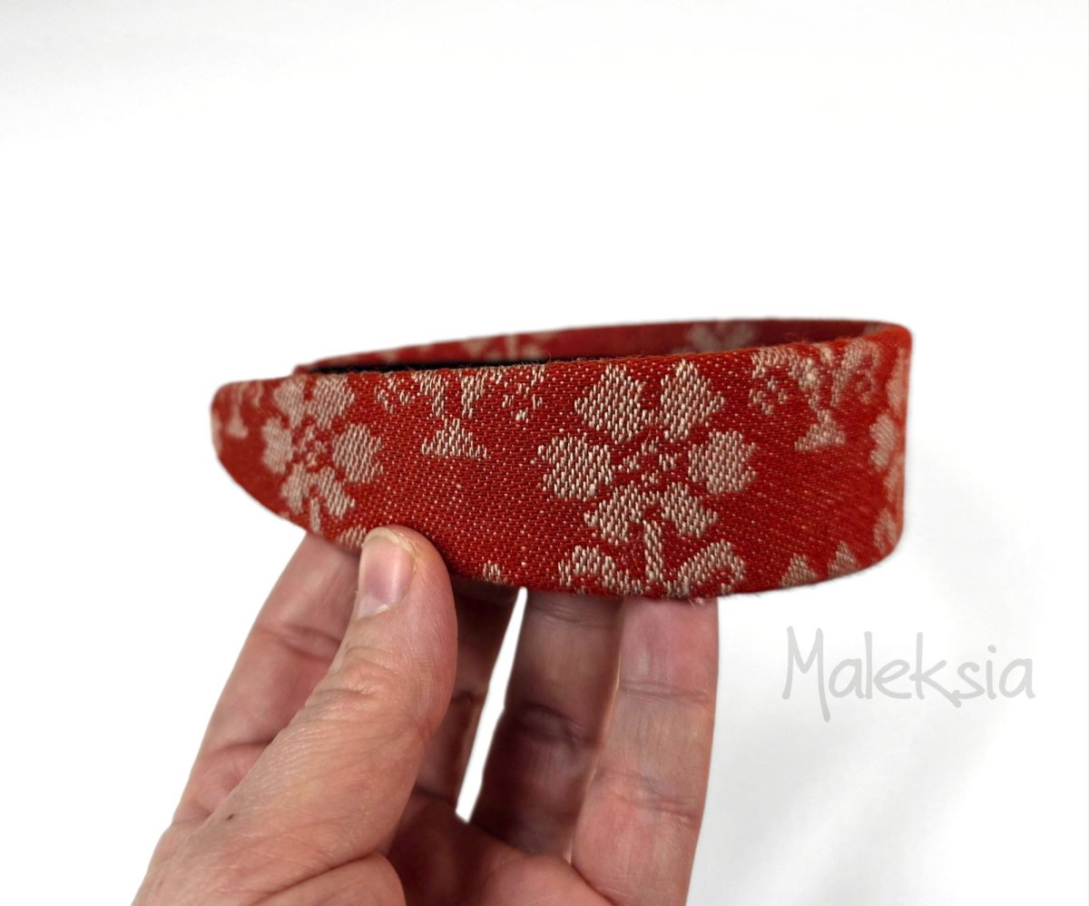 Hårbøyle til Trønderbunad rød, 3 eller 4 cm - Image 6